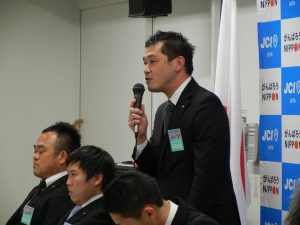 大分ブロック協議会直前会長　岡本基君