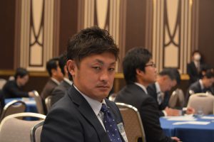 会員交流委員会　渡辺力也委員長 防災について、真剣に考えている様子が伺えます。