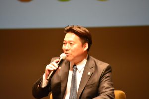 長野市長の描く別府市の今後の展望、あくまでも別府市民の幸せのための市政であることなどについて熱く語ってくれました。