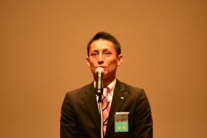 大分ブロック協議会　西貴之会長による解団の挨拶 「全ての責任は俺が取る」と先頭に立って、大分ブロック協議会を引っ張ってきた西貴之会長。大分ブロック協議会最大の事業を終え、